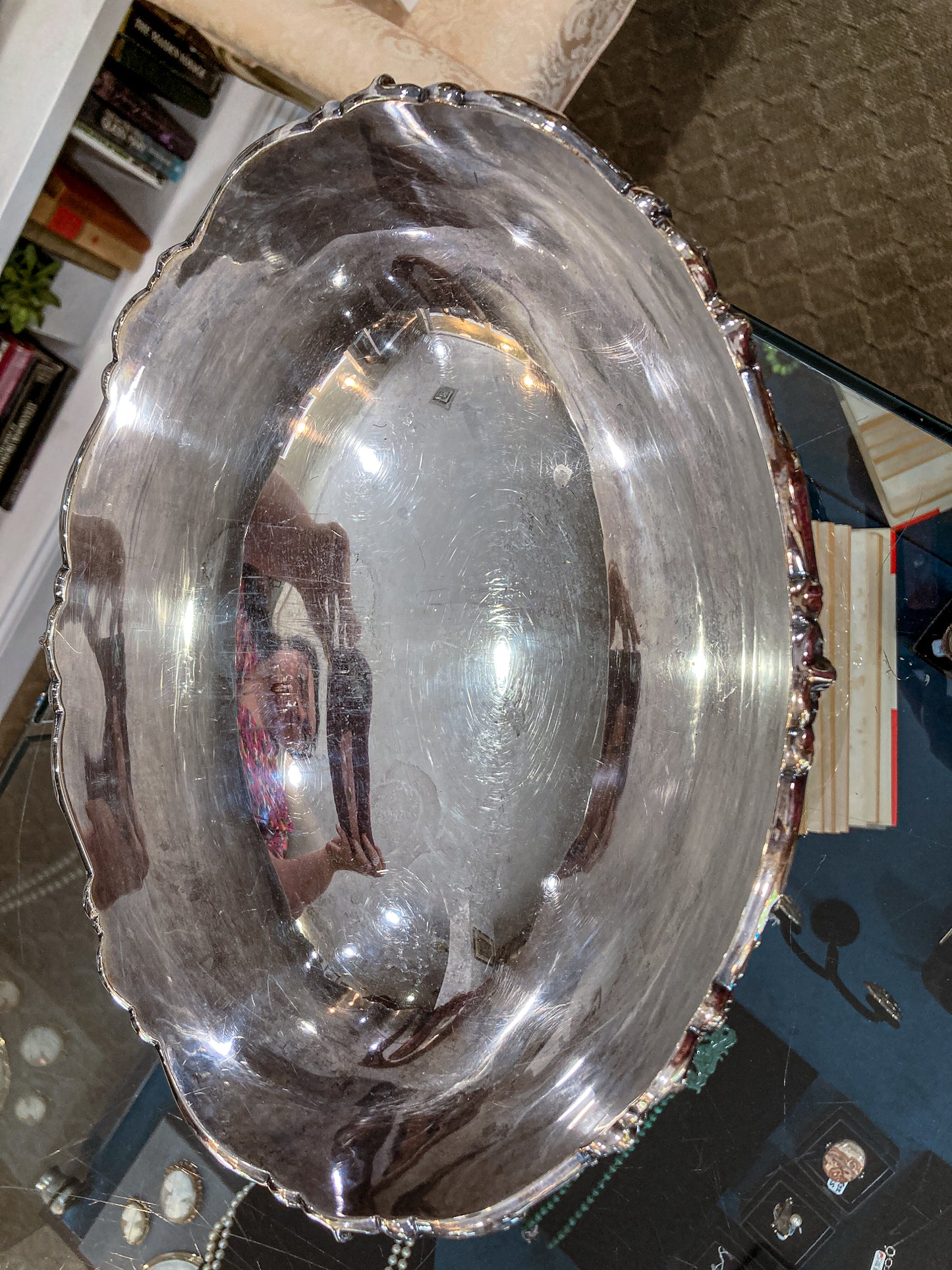 Vintage Reed & Barton King Francis Silver Plated Footed Bowl