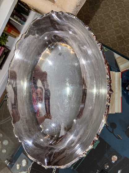 Vintage Reed & Barton King Francis Silver Plated Footed Bowl
