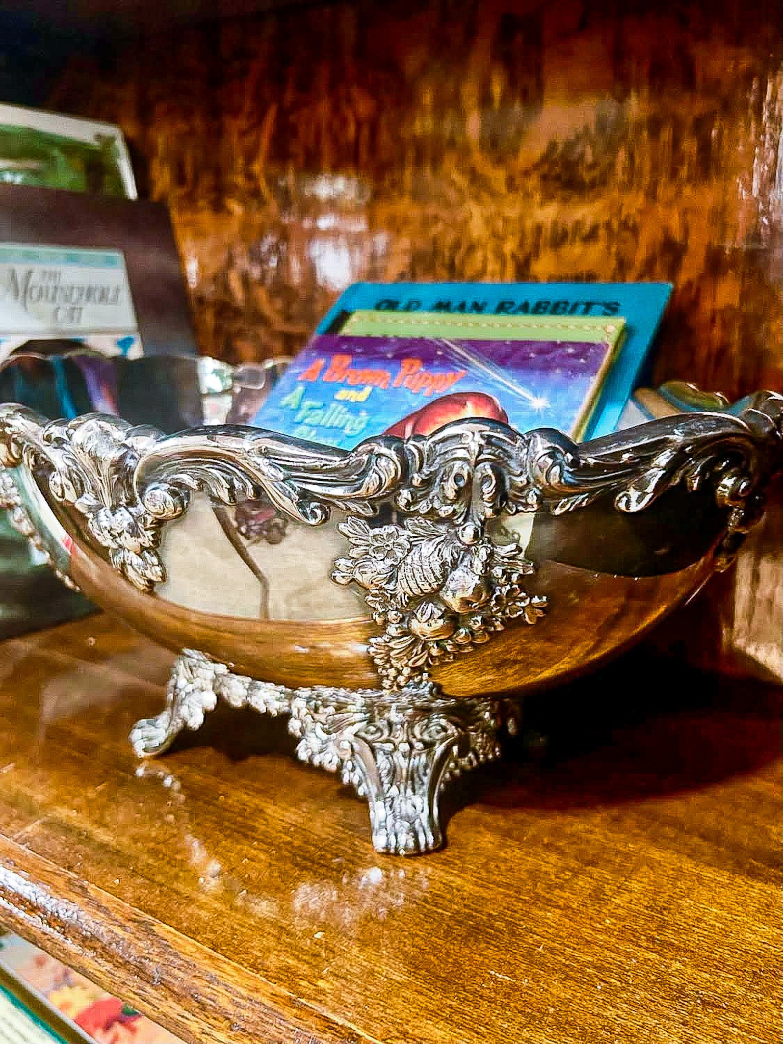 Vintage Reed & Barton King Francis Silver Plated Footed Bowl