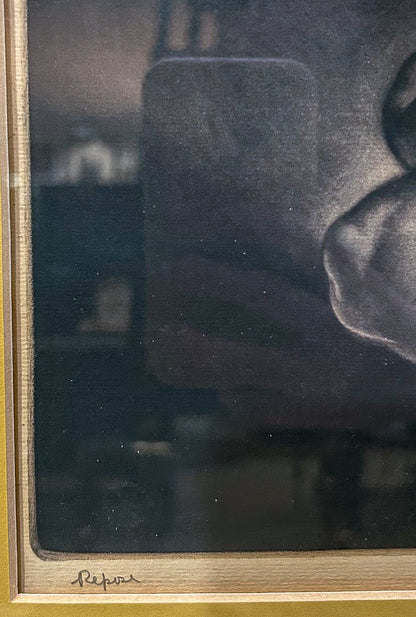 Vintage Reynold Henry Weidenaar (1915-1985) Repose Circa 1951 Framed Mezzotint