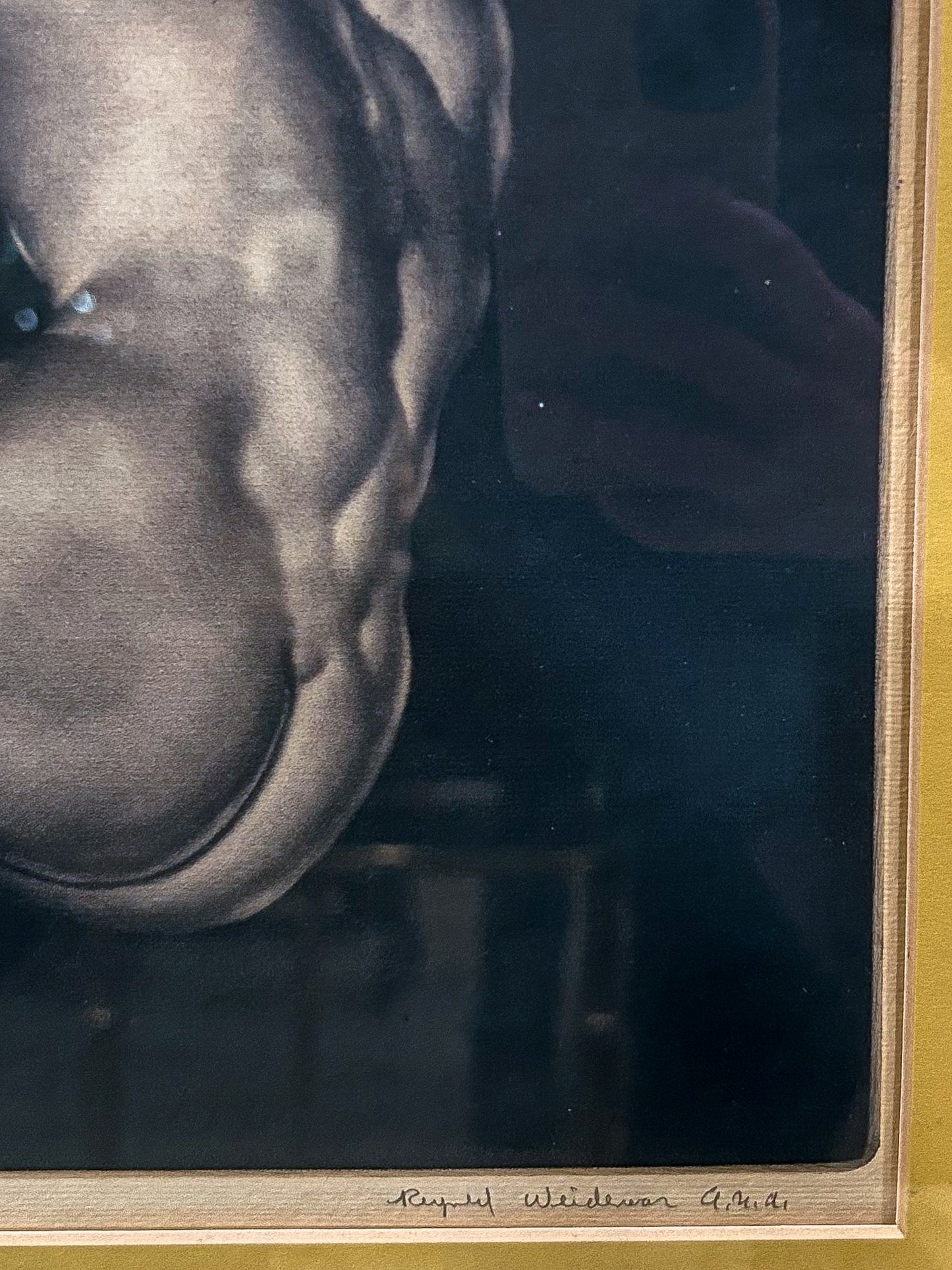 Vintage Reynold Henry Weidenaar (1915-1985) Repose Circa 1951 Framed Mezzotint