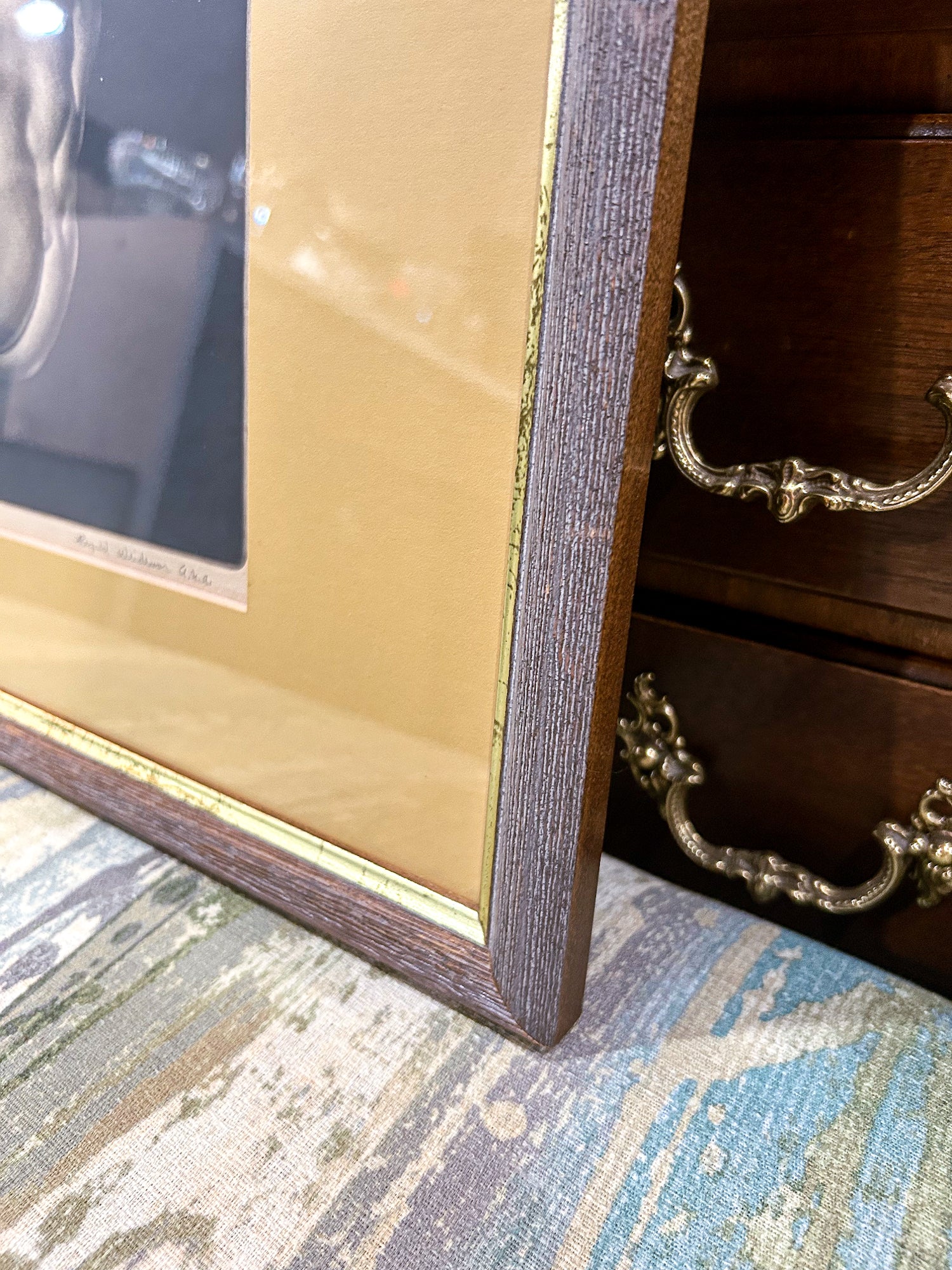 Vintage Reynold Henry Weidenaar (1915-1985) Repose Circa 1951 Framed Mezzotint