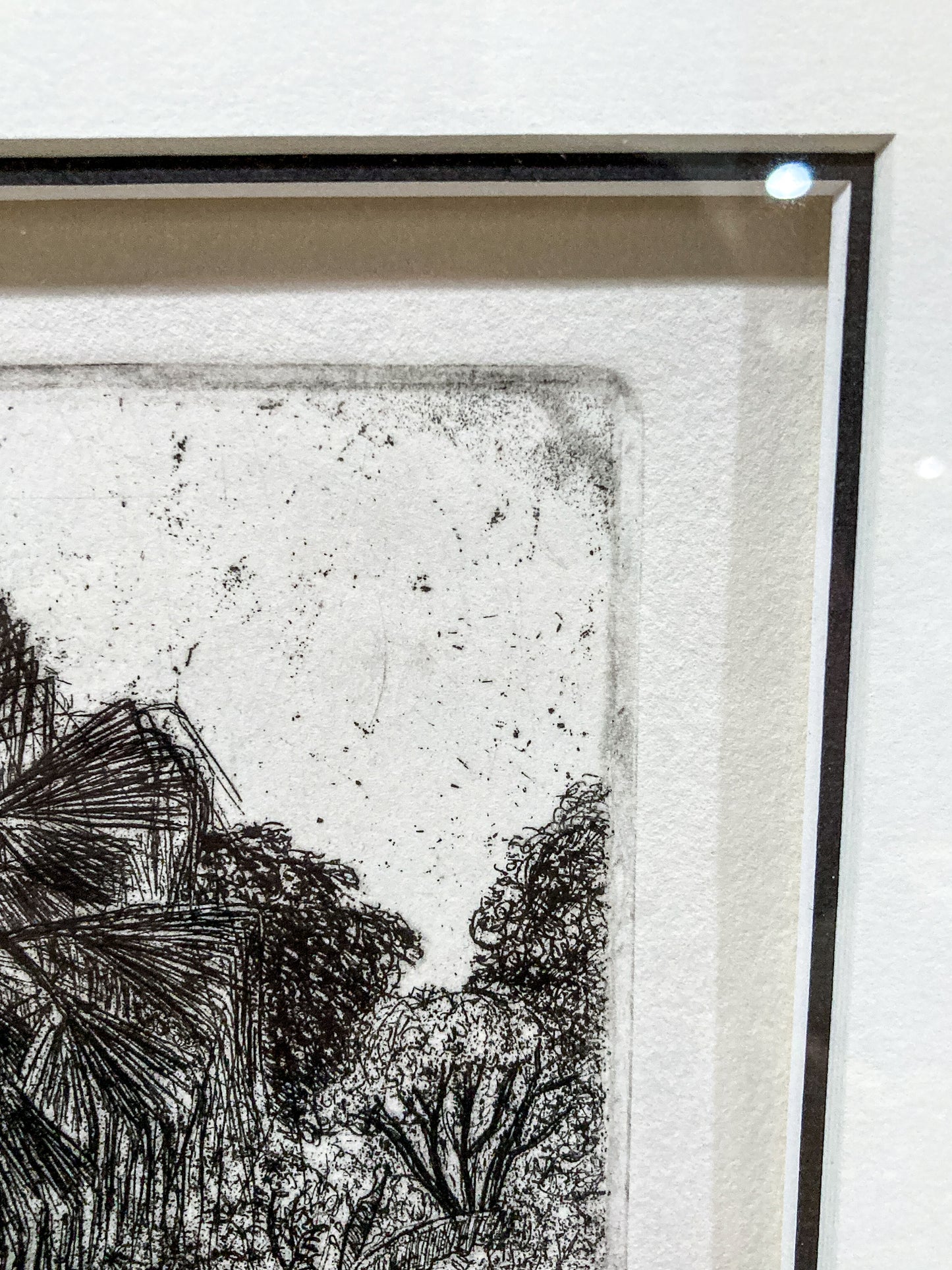 Vintage Roland Richardson Artist Proof New Orleans "The Artists Home" Framed Etching