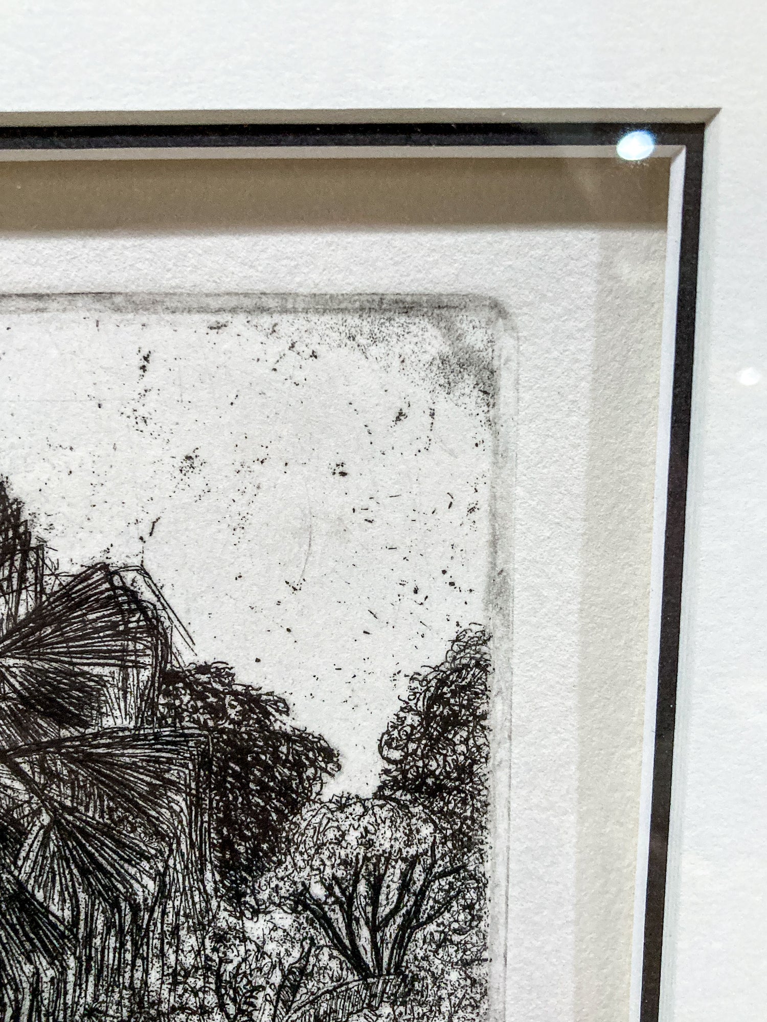 Vintage Roland Richardson Artist Proof New Orleans "The Artists Home" Framed Etching