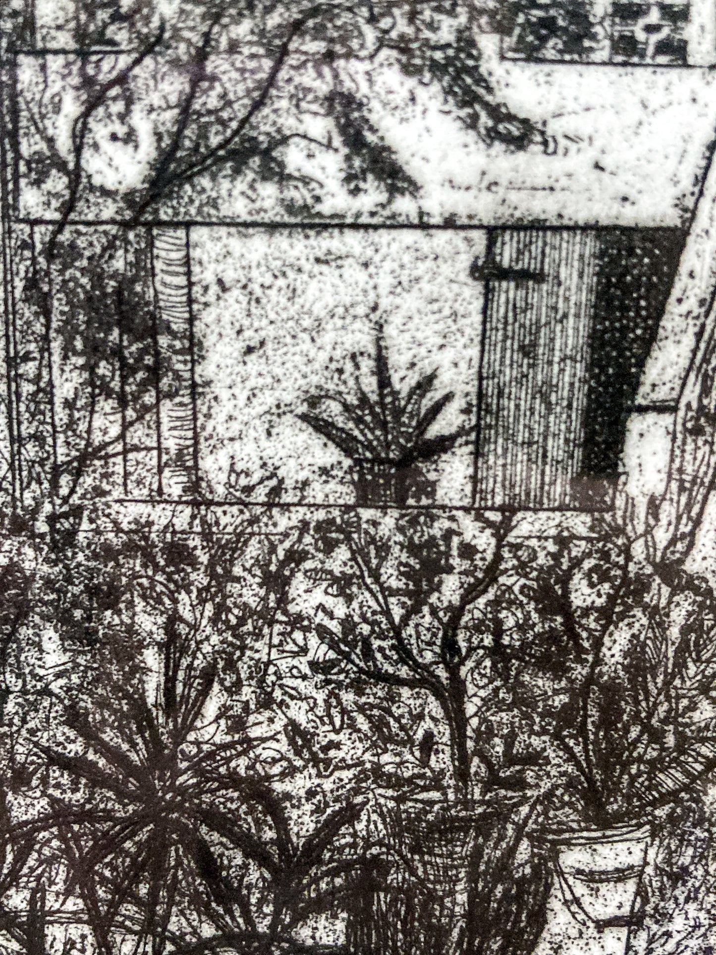 Vintage Roland Richardson Artist Proof New Orleans "The Artists Home" Framed Etching