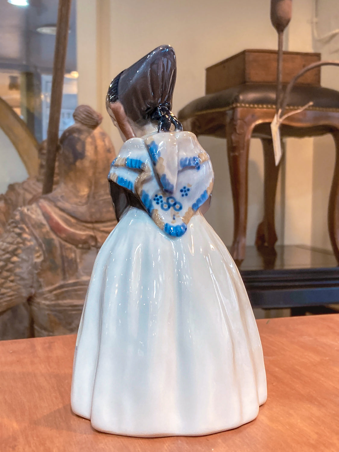 Royal Copenhagen Denmark #1251 Amager Girl Lotte Benter Porcelain Figurine