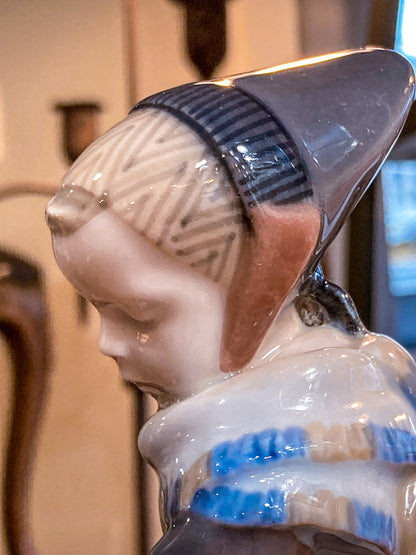 Royal Copenhagen Denmark #1251 Amager Girl Lotte Benter Porcelain Figurine