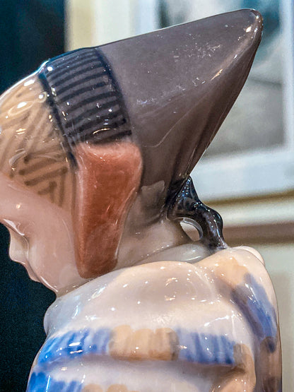 Royal Copenhagen Denmark #1251 Amager Girl Lotte Benter Porcelain Figurine