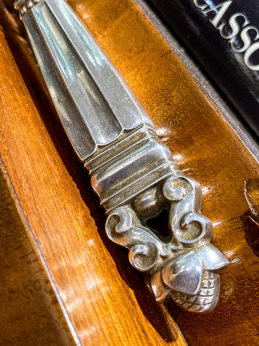 Vintage Royal Danish Sterling Silver Handle Stainless Blade Serving Fish Knife