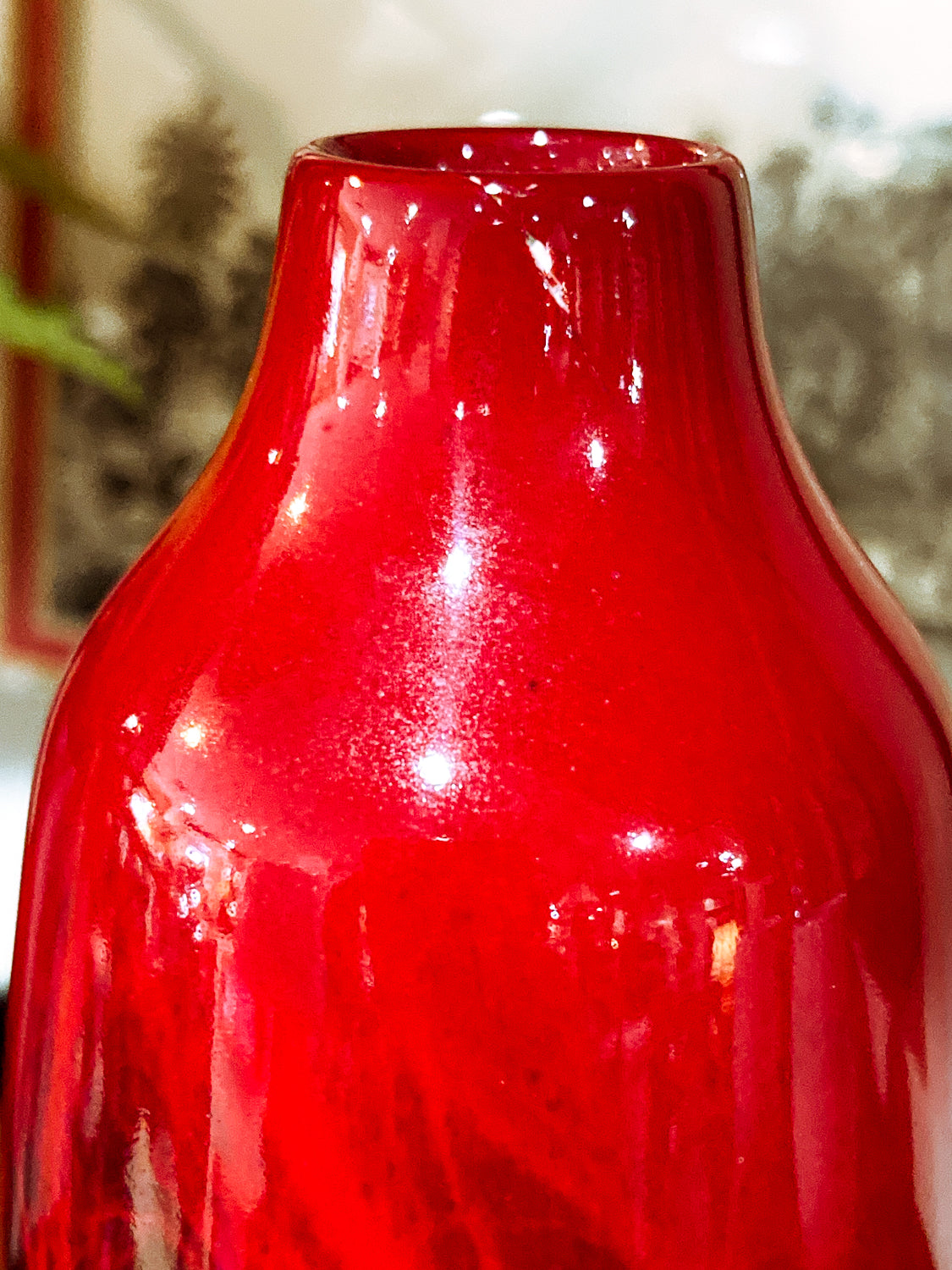 Vintage Royal Doulton Flambe Red Black Glazed 1614 Small Ceramic Vase