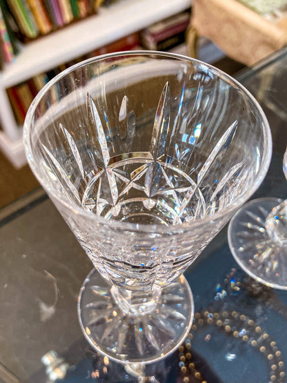 Vintage Set of Eight Waterford Clear Crystal Kylemore Sherry Glasses