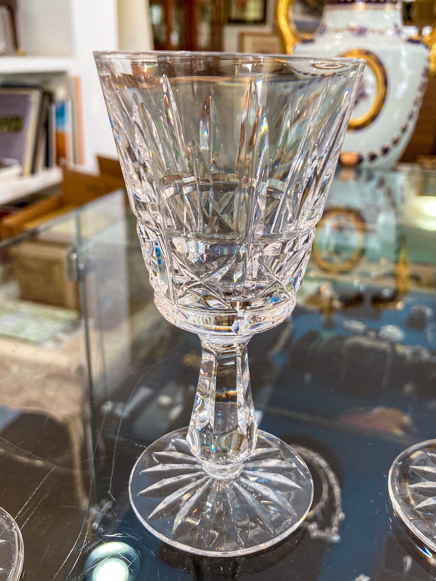 Vintage Set of Eight Waterford Clear Crystal Kylemore Sherry Glasses