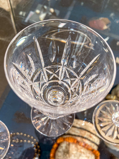 Vintage Set of Eight Waterford Clear Crystal Kylemore Sherry Glasses