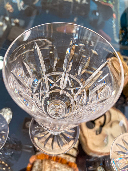 Vintage Set of Eight Waterford Clear Crystal Kylemore Sherry Glasses
