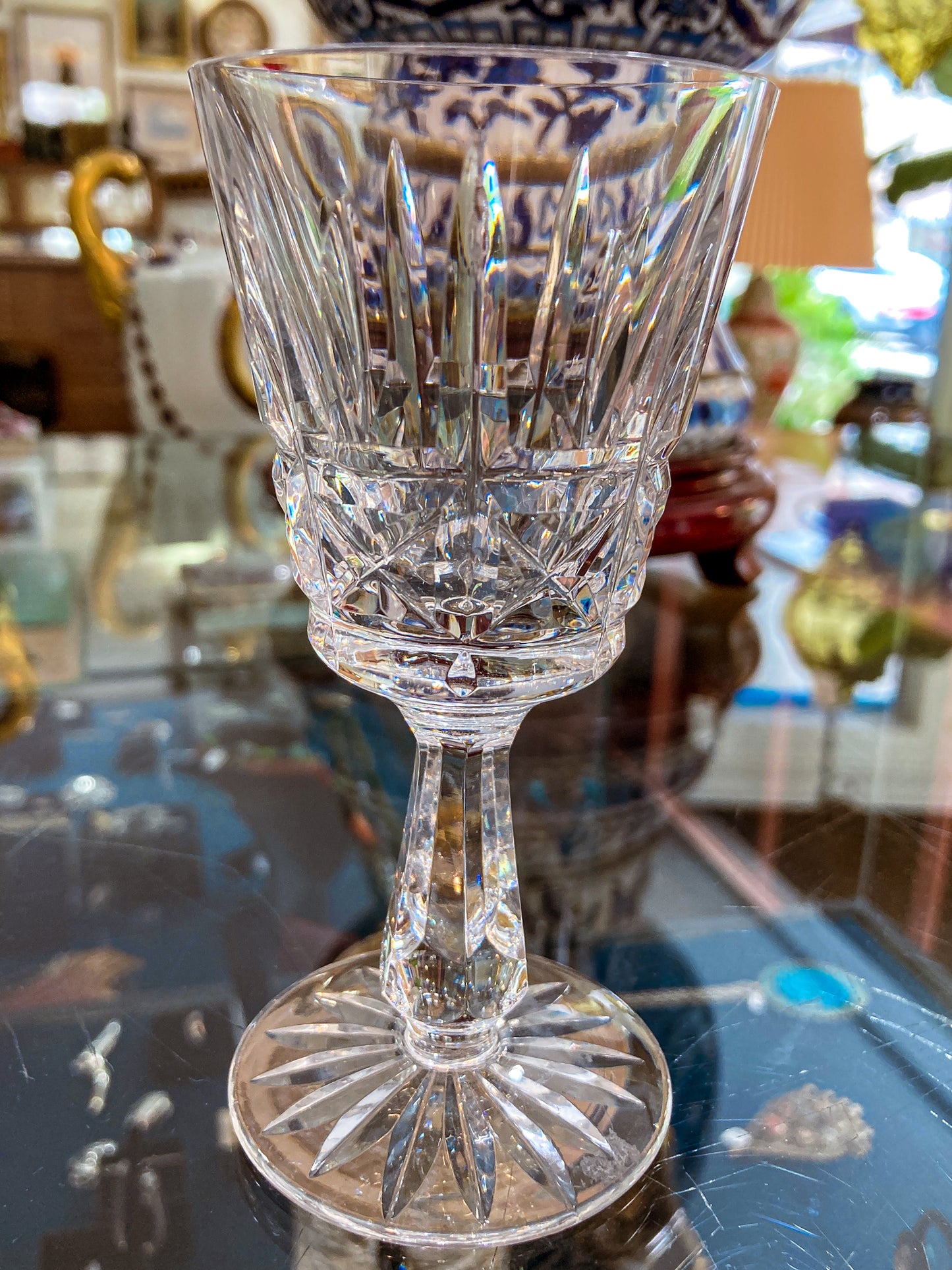 Vintage Set of Eight Waterford Clear Crystal Kylemore Sherry Glasses