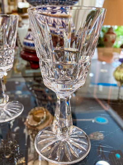 Vintage Set of Eight Waterford Clear Crystal Kylemore Sherry Glasses