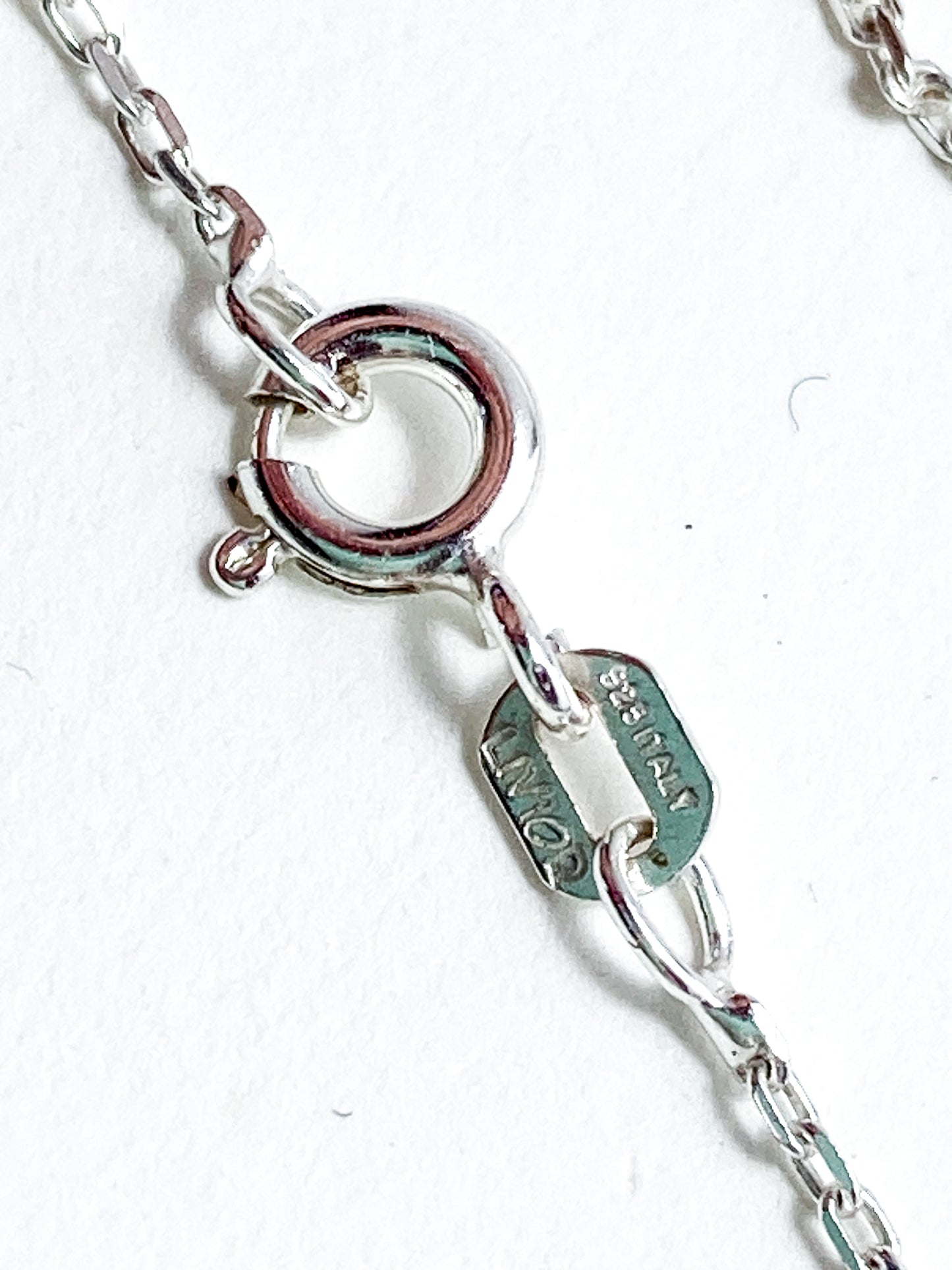 Vintage Sterling Silver 925 Solvar Irish Trinity Knot Italian Chain Necklace