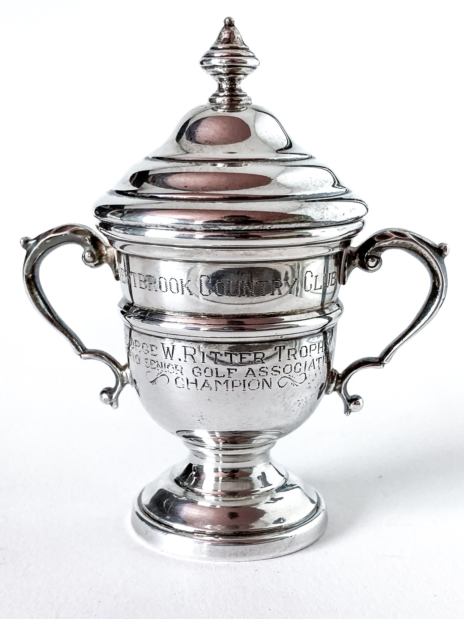 Vintage Sterling Silver Georgian Style Miniature OSGA Golf Trophy Urn