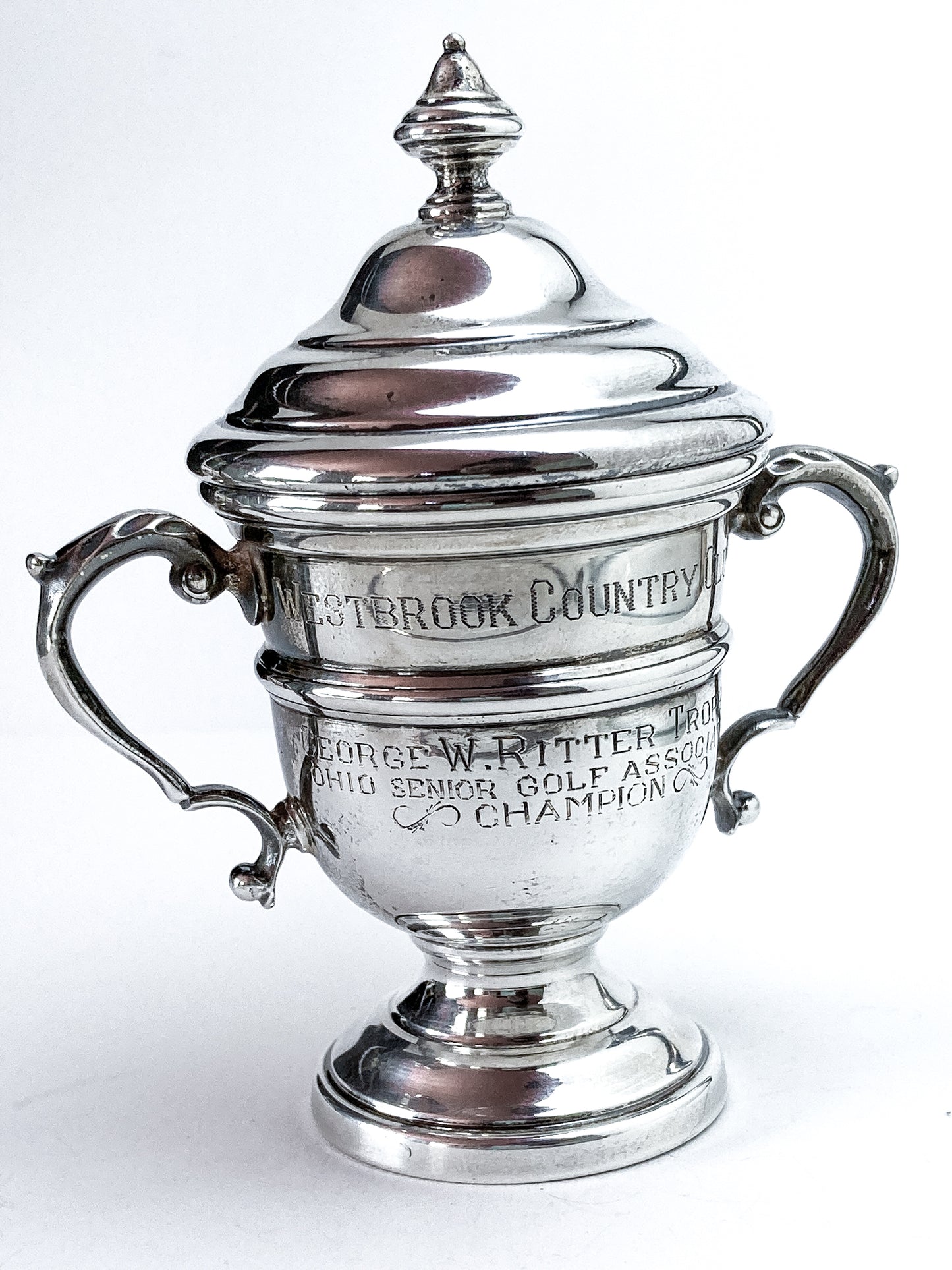 Vintage Sterling Silver Georgian Style Miniature OSGA Golf Trophy Urn