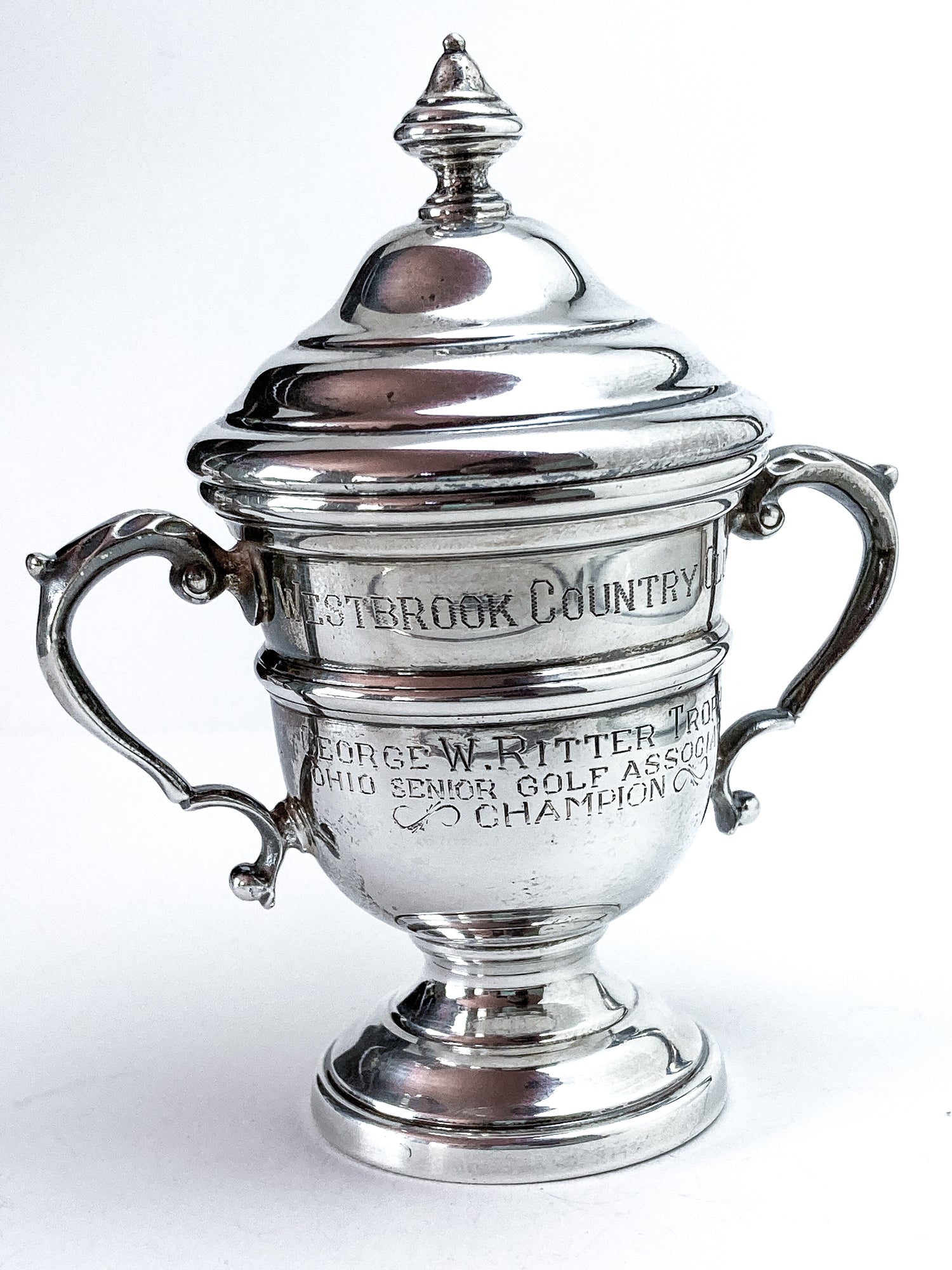 Vintage Sterling Silver Georgian Style Miniature OSGA Golf Trophy Urn