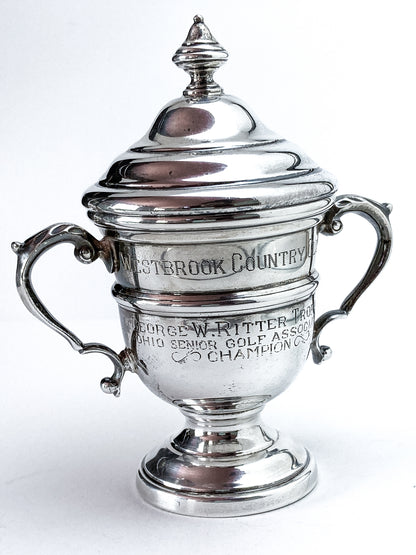 Vintage Sterling Silver Georgian Style Miniature OSGA Golf Trophy Urn
