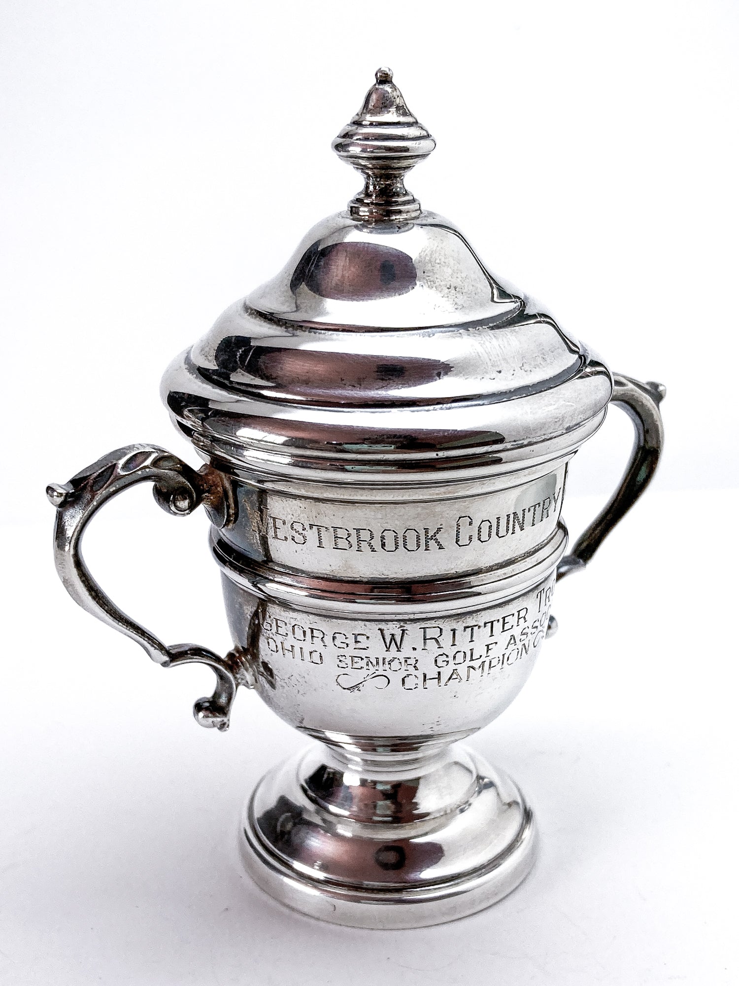 Vintage Sterling Silver Georgian Style Miniature OSGA Golf Trophy Urn