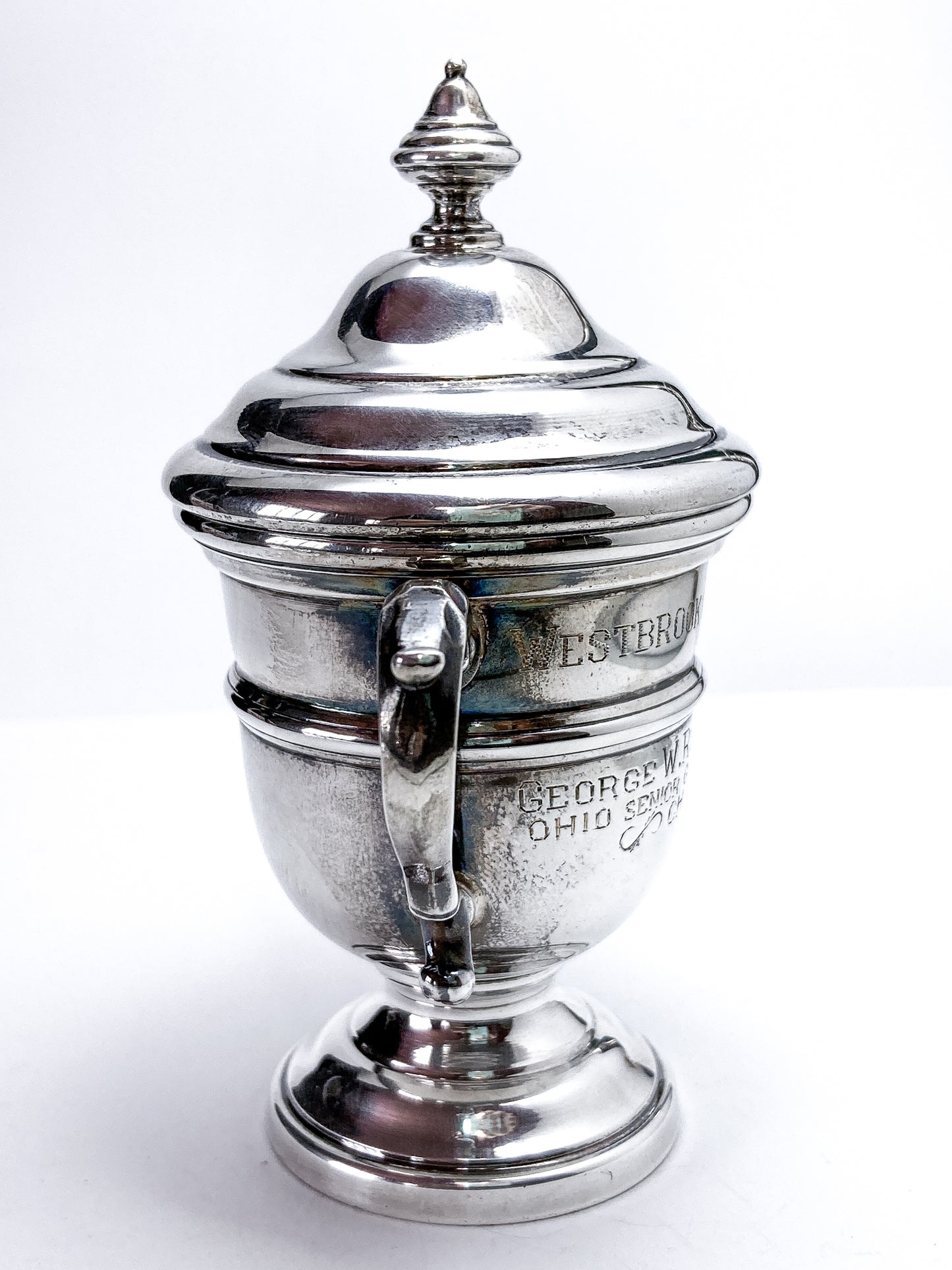 Vintage Sterling Silver Georgian Style Miniature OSGA Golf Trophy Urn