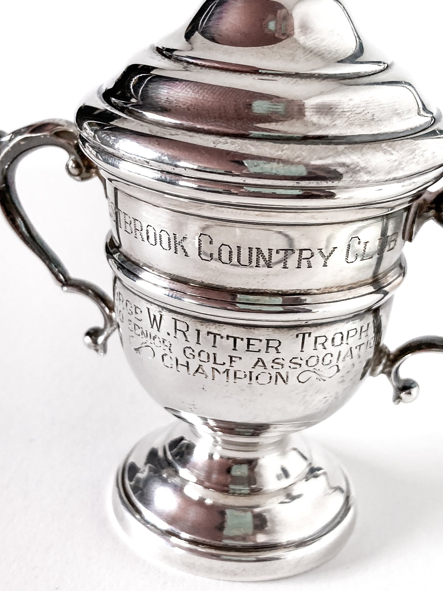 Vintage Sterling Silver Georgian Style Miniature OSGA Golf Trophy Urn