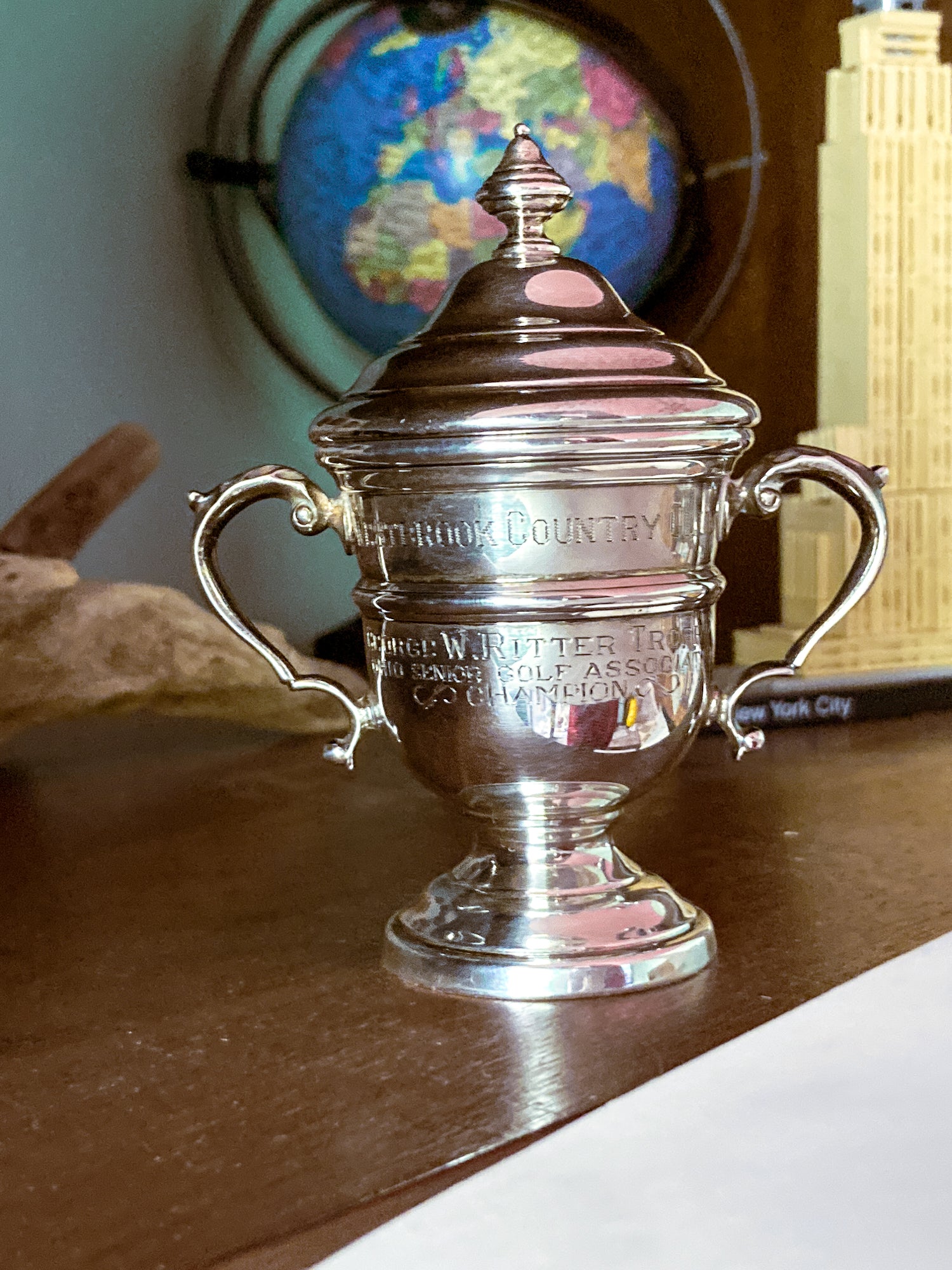 Vintage Sterling Silver Georgian Style Miniature OSGA Golf Trophy Urn