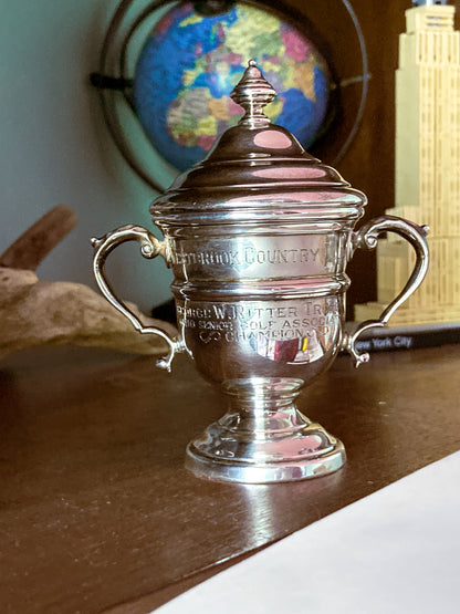 Vintage Sterling Silver Georgian Style Miniature OSGA Golf Trophy Urn