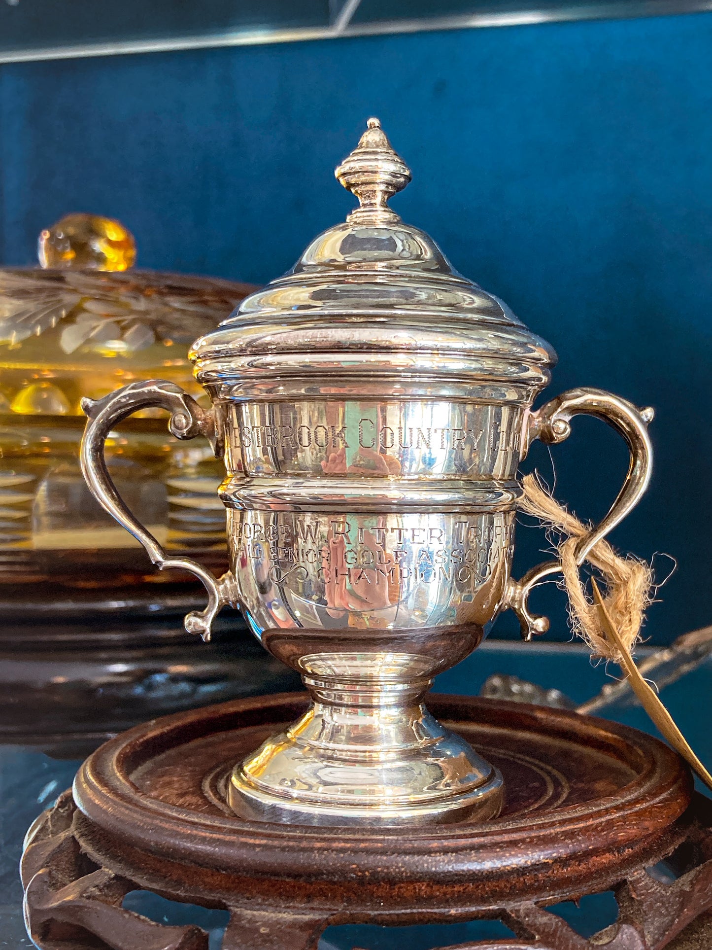 Vintage Sterling Silver Georgian Style Miniature OSGA Golf Trophy Urn