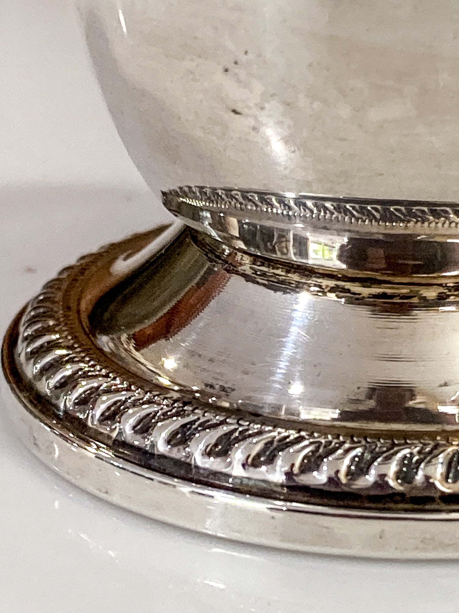 Vintage Sterling Silver Glass Lined Maurice Duchin Salt & Pepper Shakers