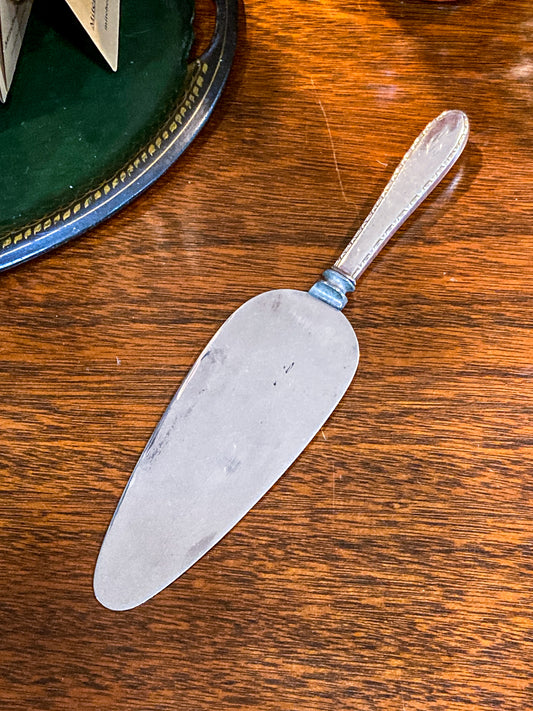 Vintage Sterling Silver Handle Engraved C Stainless Cake Server