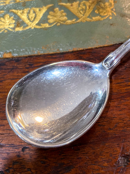Vintage Sterling Silver Lidded Clear Etched Glass American Mustard Pot Jar