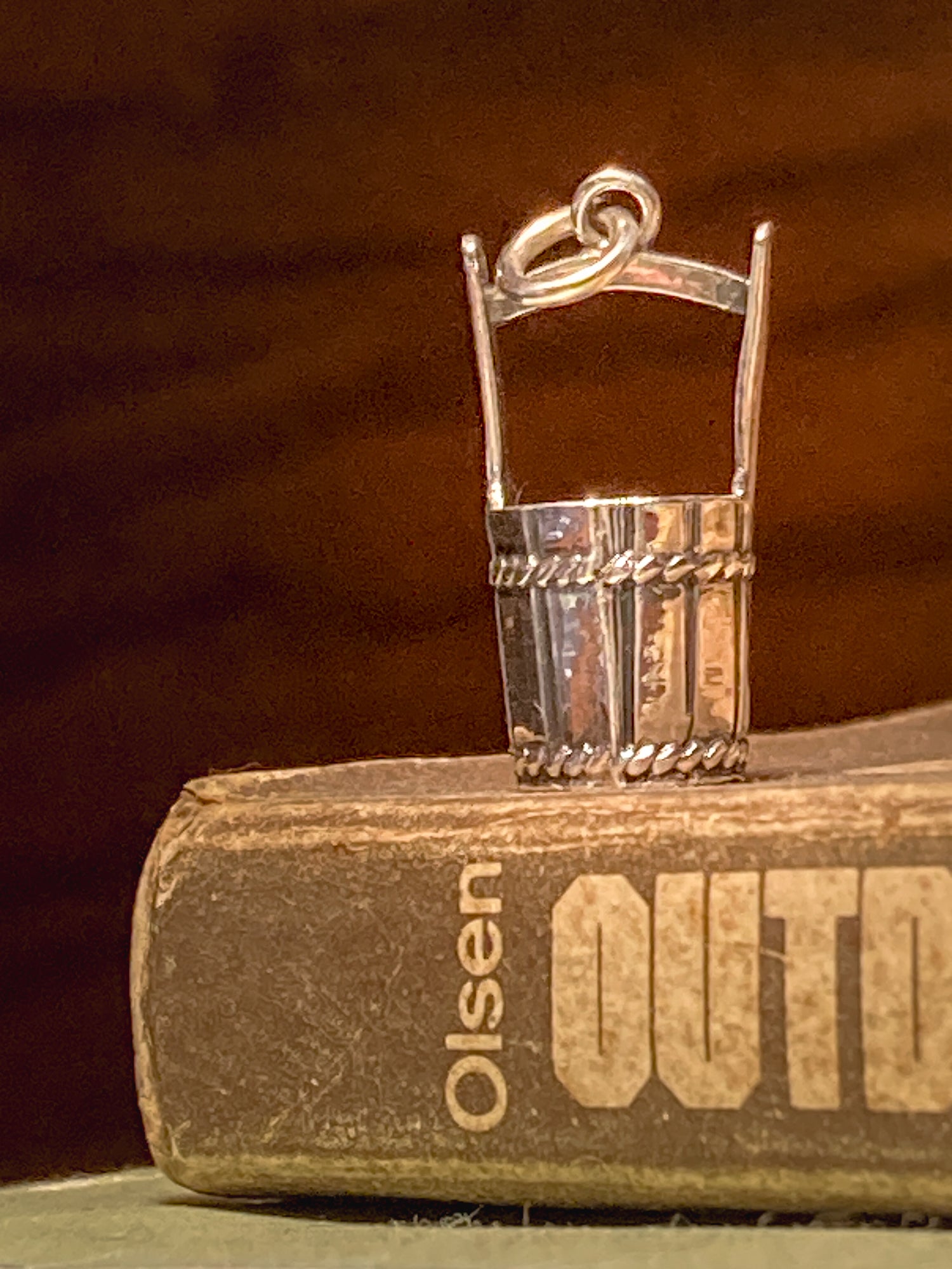 Vintage Silver Miniature Classic Water Bucket Charm Jewelry