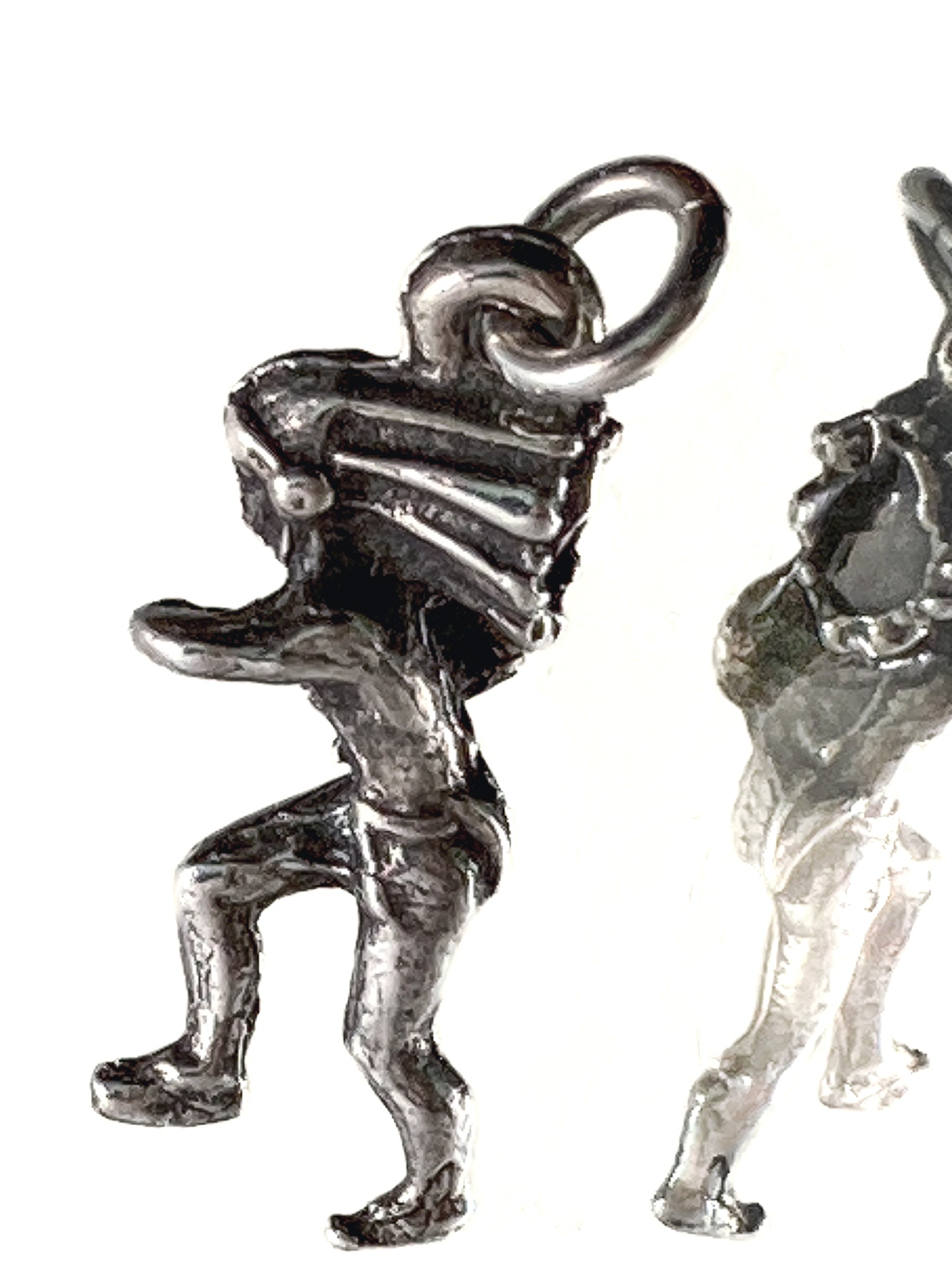 Vintage Sterling Silver Miniature Native American Figural Charm Jewelry