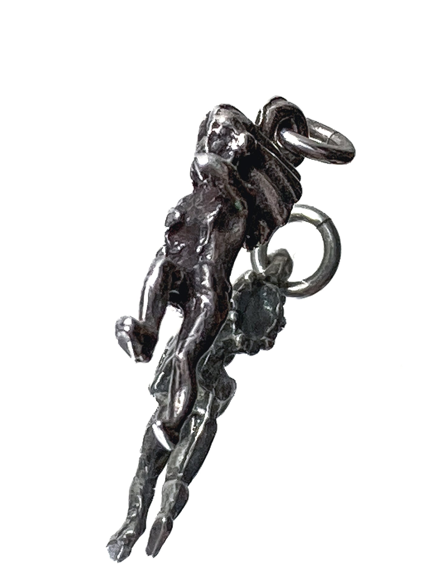 Vintage Sterling Silver Miniature Native American Figural Charm Jewelry