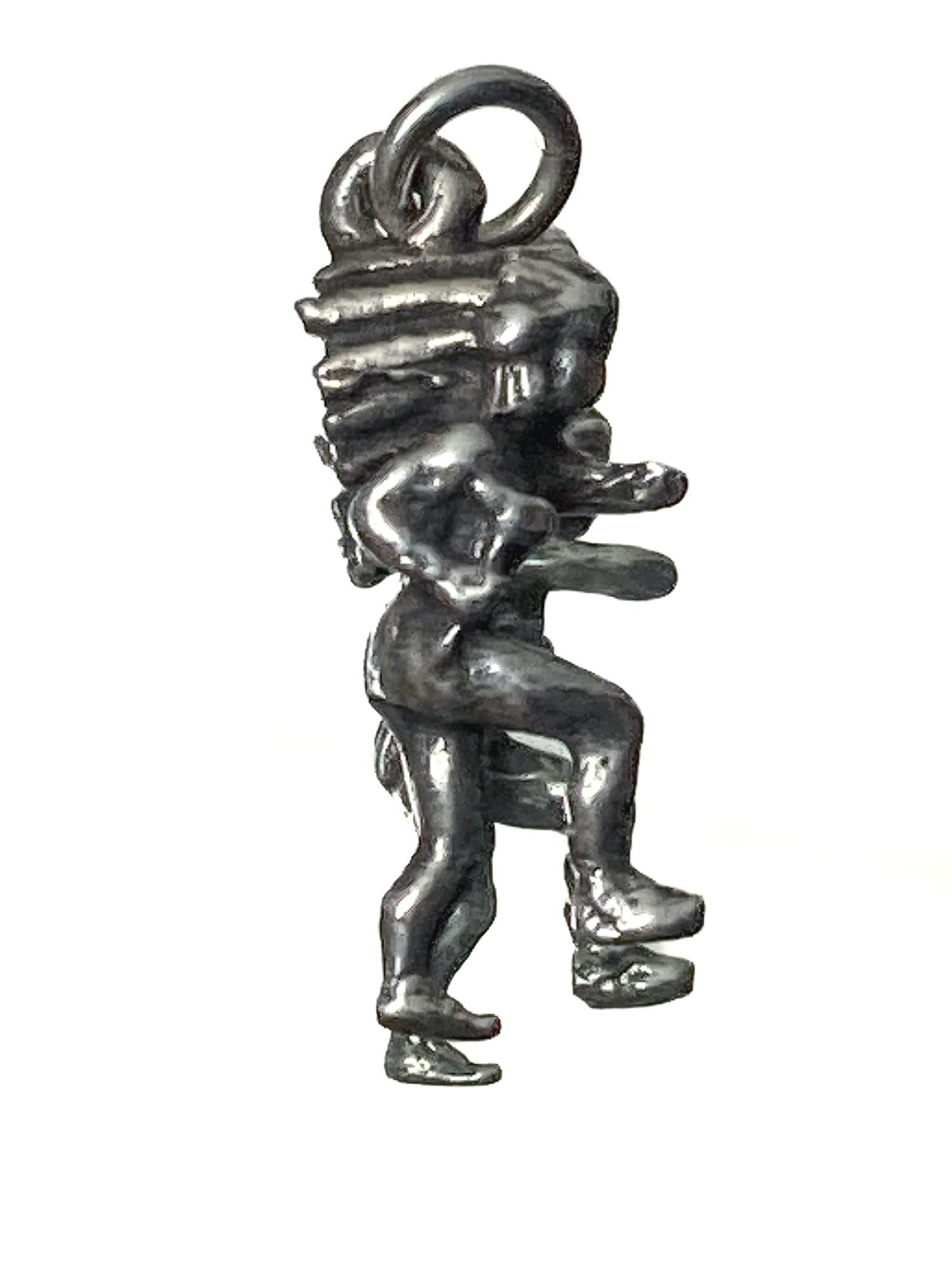 Vintage Sterling Silver Miniature Native American Figural Charm Jewelry