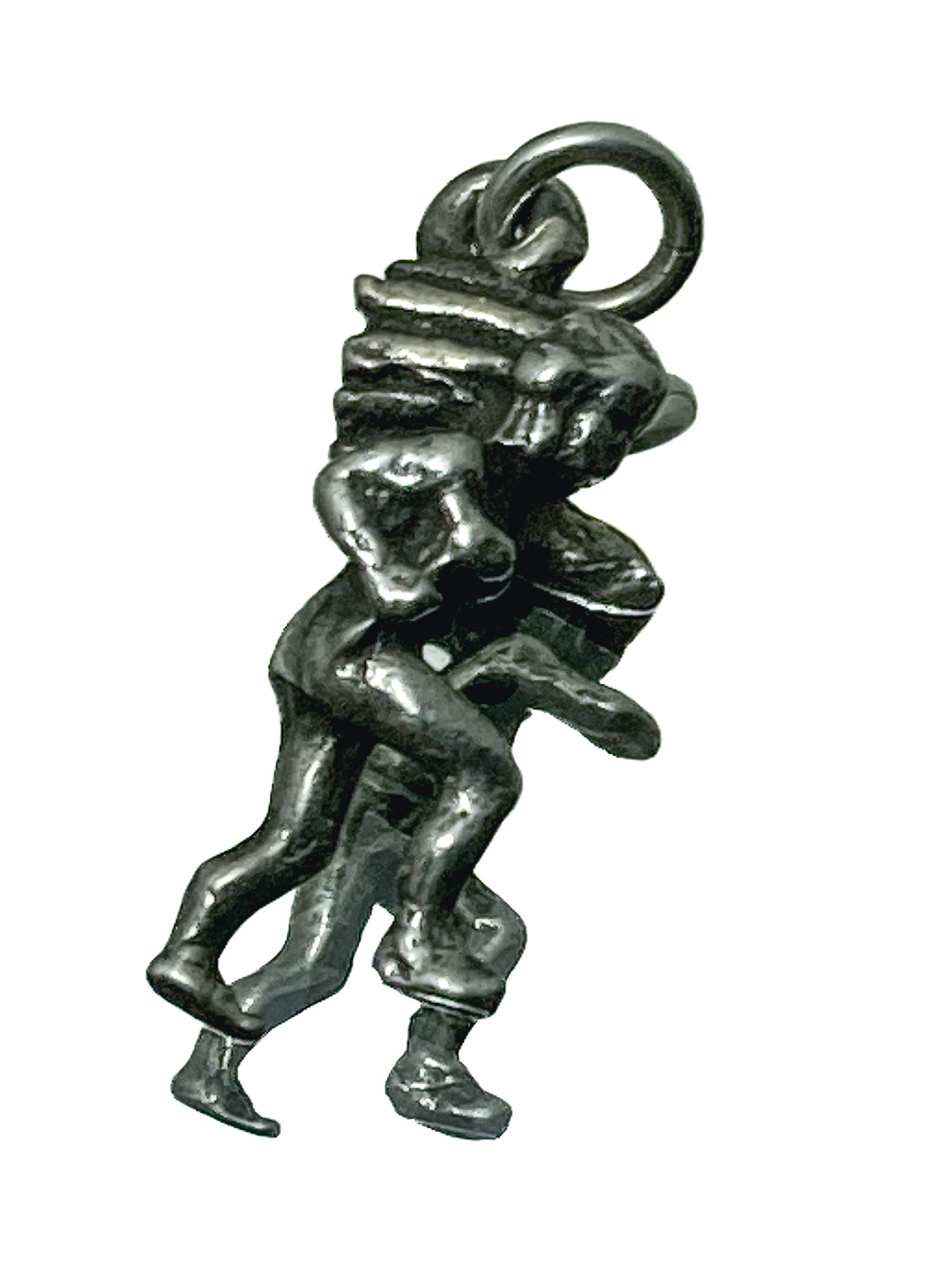 Vintage Sterling Silver Miniature Native American Figural Charm Jewelry