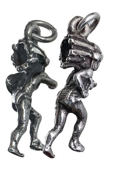 Vintage Sterling Silver Miniature Native American Figural Charm Jewelry