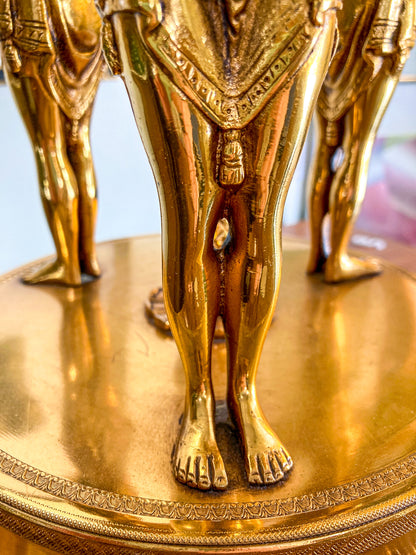 Vintage Neoclassical Style Hollywood Regency 1960s Figural Centerpiece Bowl