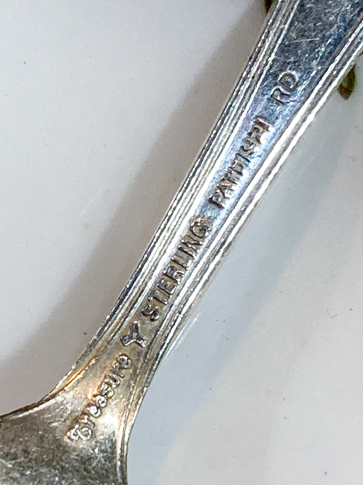 Vintage Treasure Sterling Silver Engraved Baby Silverware Spoon Fork Set