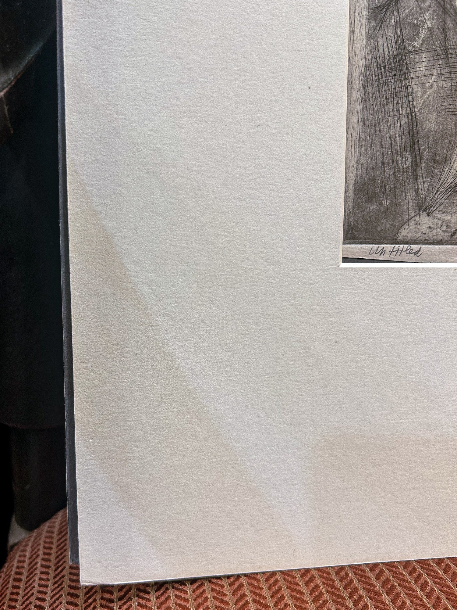 Vintage Cleveland Artist Marion Epstein Unframed Musician Clarinet Gestural Figural Etching Print