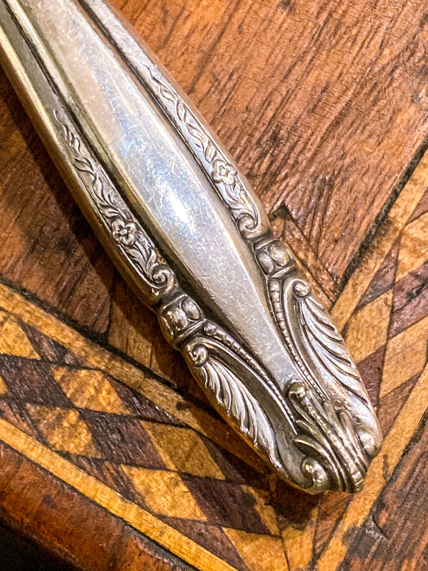 Vintage Wallace Elegant Handle Stainless Steel Cake Server