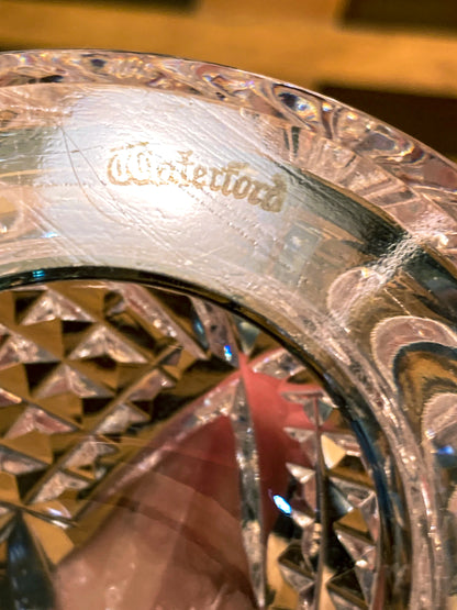 Vintage Waterford Sparkling Cut Clear Crystal Domed Hollow Paperweight