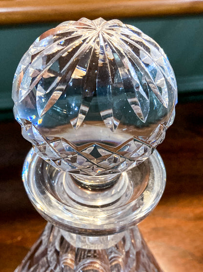 Vintage Waterford Lismore Clear Crystal Roly Poly Decanter Bottle Barware