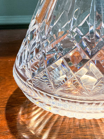 Vintage Waterford Lismore Clear Crystal Roly Poly Decanter Bottle Barware