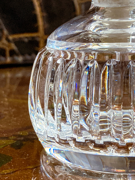 Vintage Waterford Hand Cut Clear Crystal Perfume Scent Bottle