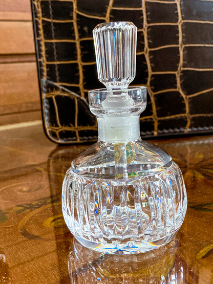 Vintage Waterford Hand Cut Clear Crystal Perfume Scent Bottle