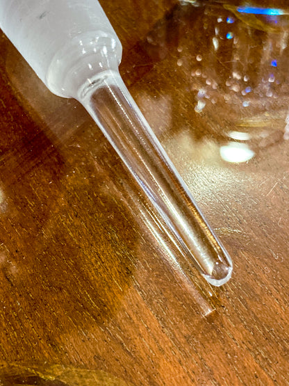 Vintage Waterford Hand Cut Clear Crystal Perfume Scent Bottle